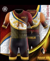 men team philippines short sleeve cycling jersey suit 9d gel shorts ropa hombre breathable suitbike suit rode outdoor sports
