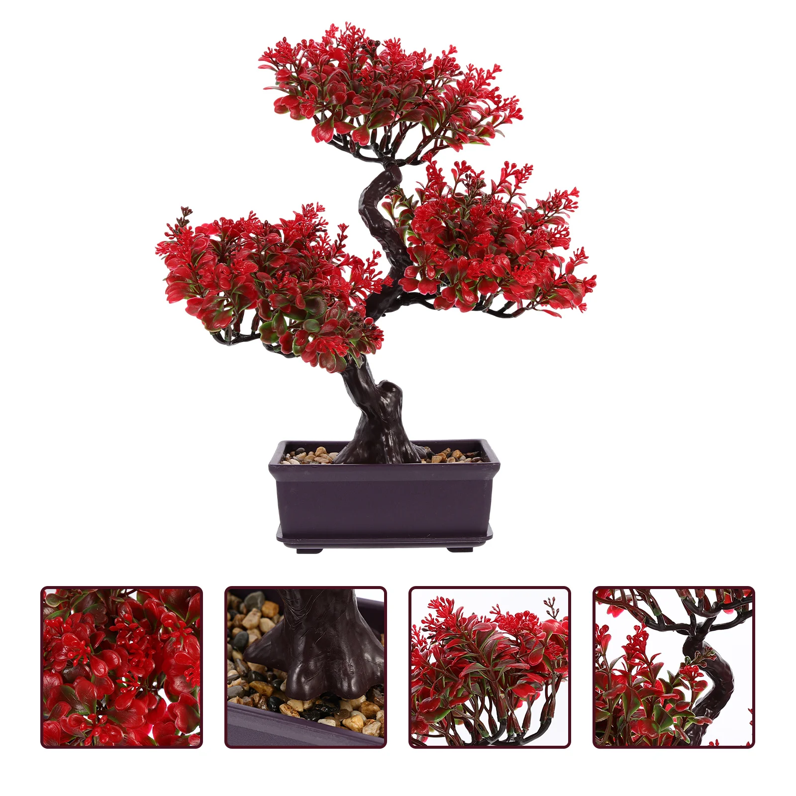 

Artificial Potted Greenery Desktop Adornments Imitation Bonsai Ornaments Tree