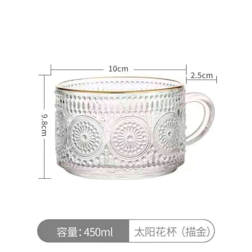 

Хрустальная чашка ZHUOJI с золотой линией