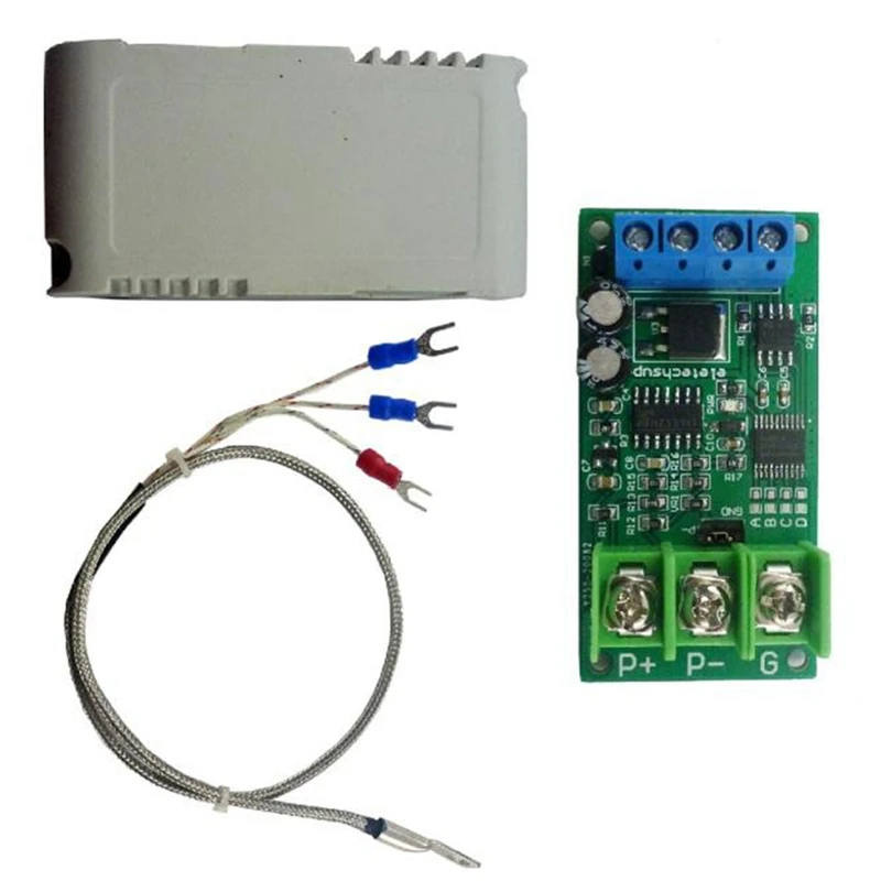 

ELETECHSUP DC12V PT100 RTD Converter RS485 Modbus Rtu Temperature Sensor PTA9B01 PT100 RS485 Acquisition Module,-20℃ To +220℃