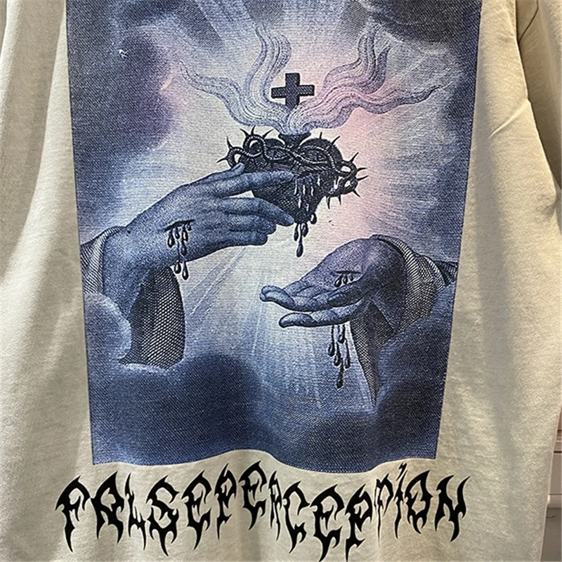 Женская футболка с коротким рукавом и круглым вырезом свободная в стиле ретро