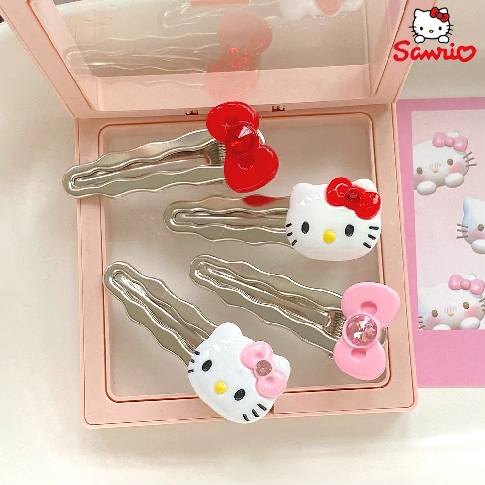 

Kawaii Y2K Sanrio Hello Kitty Hair Clip Anime My Melody Cinnamoroll Pompompurin Hairpin Cute Hair Accessories Girl Gift