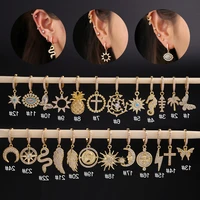 1piece cute cross eye butterfly snake dangle earrings for women trendy fashion jewelry ear cuffs hanging earrings for teens