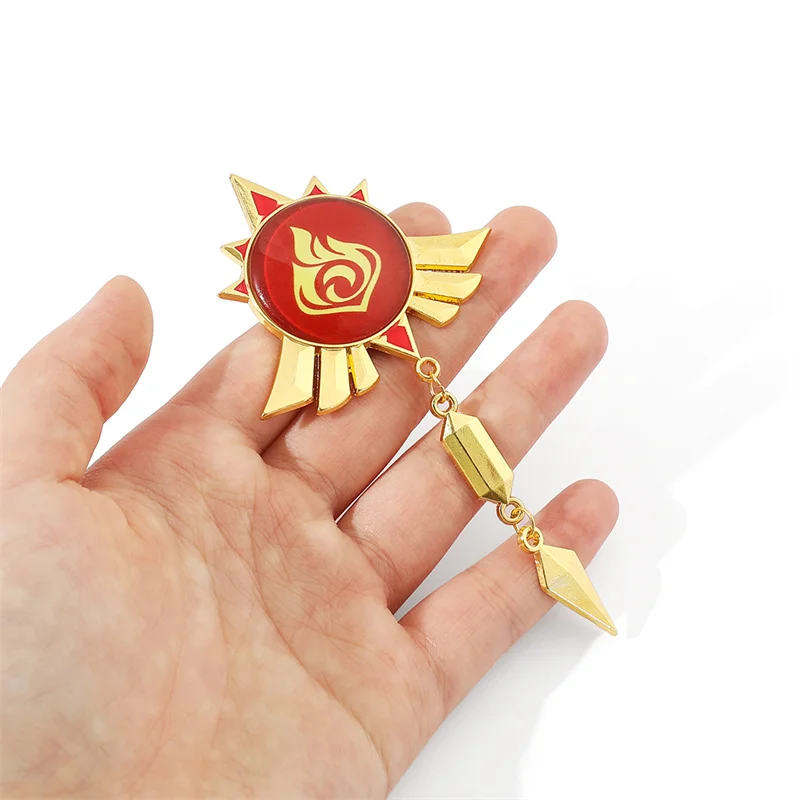 Аксессуары для манги аниме Genshin ударный значок мультяшная металлическая брошь на