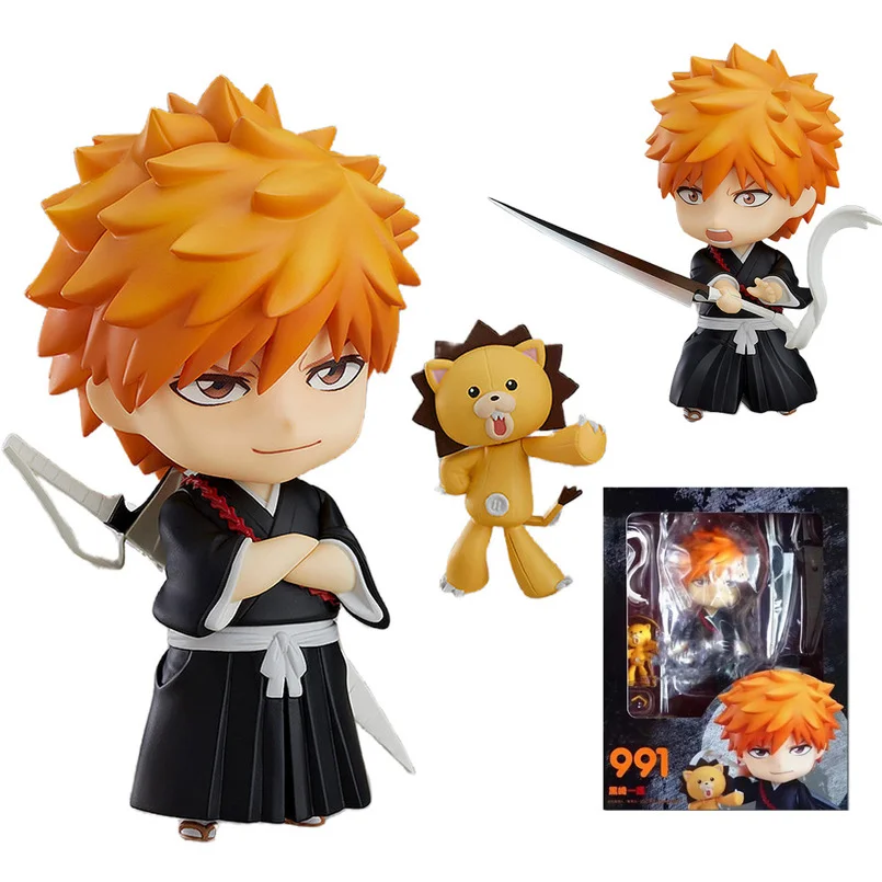 

Аниме-фигурка Kurosaki Ichigo, 10 см, Q версия 991 #, отбеливающая, ПВХ, экшн-фигурка со сменным лицом, Коллекционная модель, кукла, подарок для детей