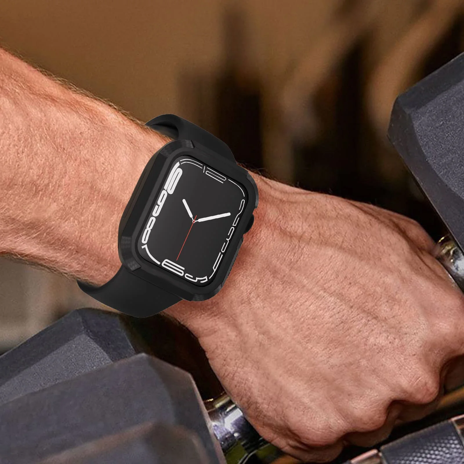 Прочный чехол для Apple Watch Case 44 мм, 40 мм, 45 мм, 41 мм, 49 мм, ультра ТПУ, защитная пленка для экрана iWatch series 10 9 8 se 6 7 5 4 42 мм 46 мм (art.: 3920ca5fe673b) - 3920ca5fe673b