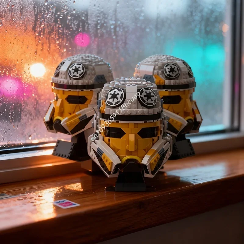 Фото 800 деталей MOC: Шлем капитана Эноха, модель звездной битвы, конструктор, архитектурный набор, DIY, рождественский подарок, креативная игрушка, развивающая идея, образовательный набор №1