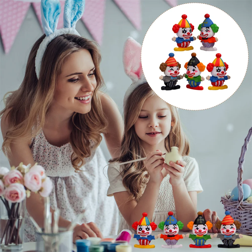 

Clown Mini Figurines Decor Ornaments Miniaturefigure Circus Landscape Garden Carnival Micro Decoration Bonsai Toy Ornament