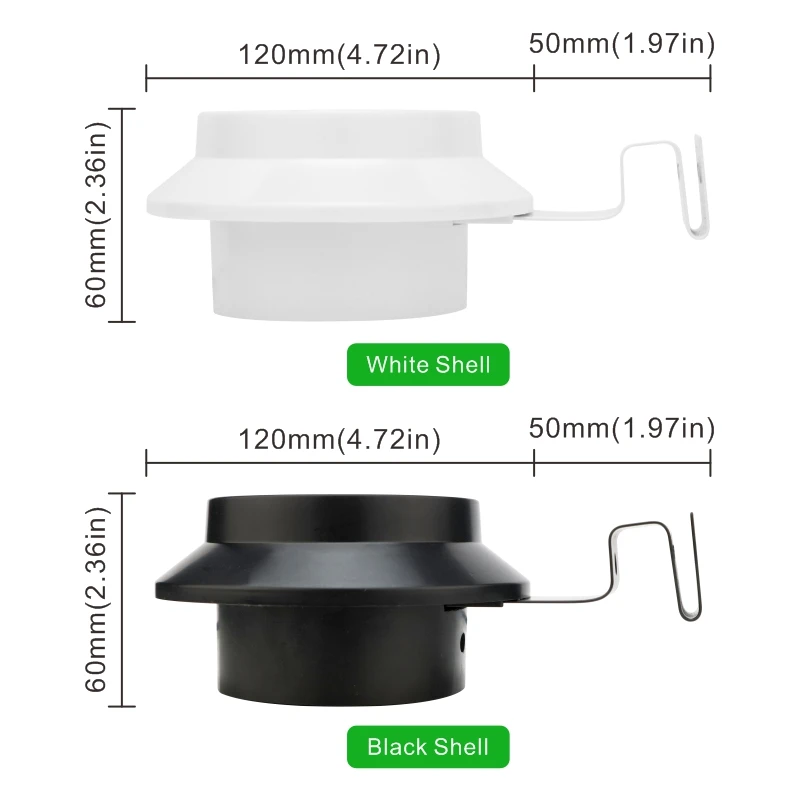 Купить Светильник/2/4 шт., водонепроницаемые светодиодные настенные лампы на солнечной батарее
