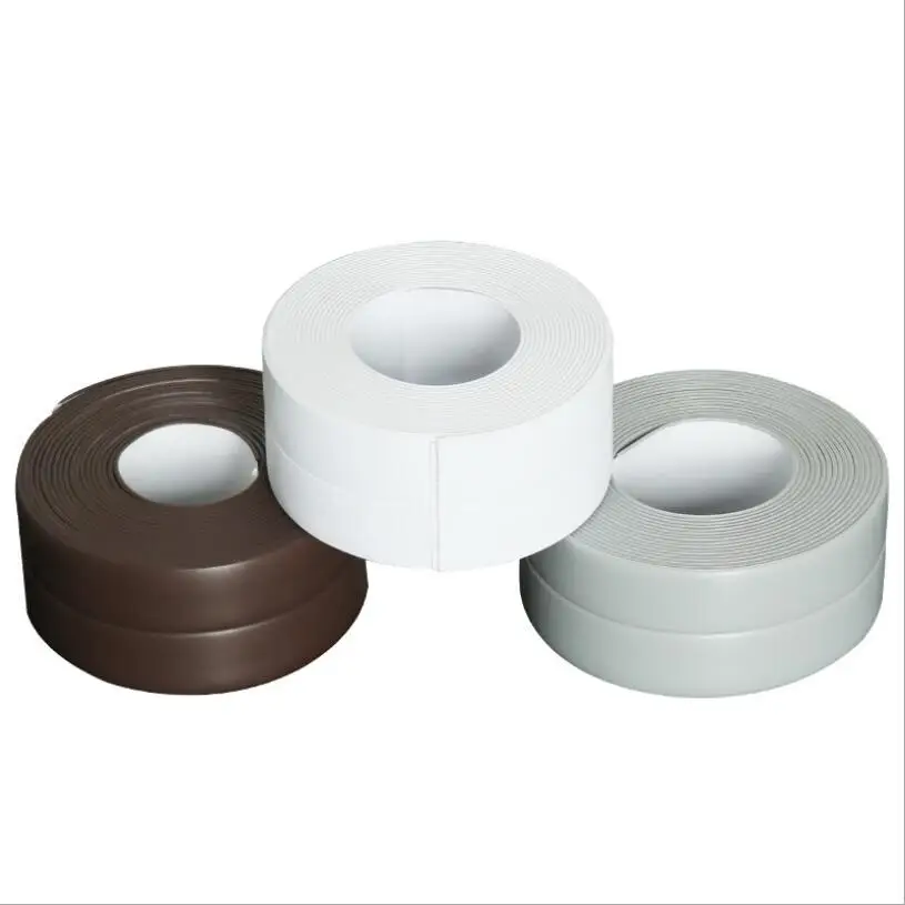 

Уплотнительная лента для ванной комнаты, душа, раковины, ванной, герметичная лента, белая, коричневая, бежевая, ПВХ, водонепроницаемая Насте...