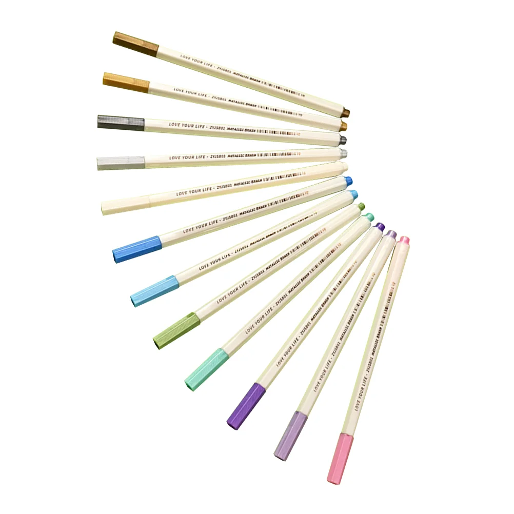 

Pen Pens Markerspainting Marker Metallic Writing Coloring Glitter Acrylic Arthighlighters Drawing Brush Scrapbookingink Making