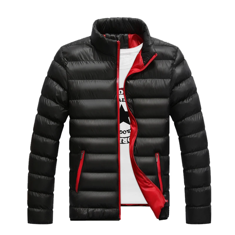 Teen Street Style Tops Plus Size Men's Outdoor Casual Jackets Winter Outerwear Men's Clothing Black Jackets Men's Coats Quilting