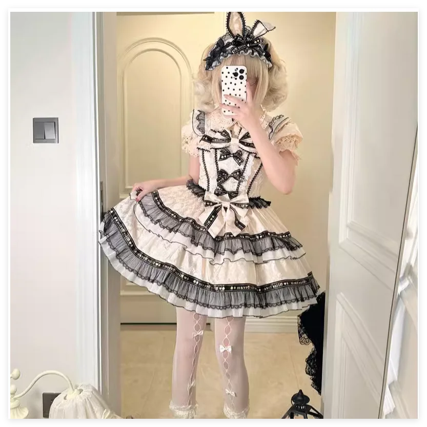 Непослушное котенка оригинальный дизайн японское платье Лолиты милое JSK на