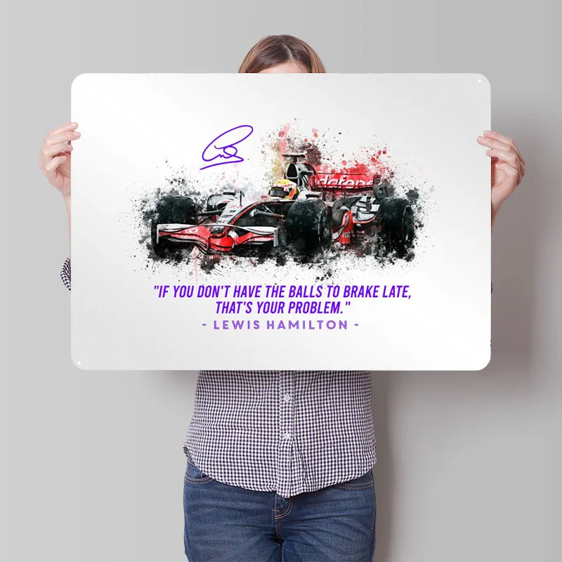 Льюис Гамильтон 2008 автомобильный значок Оформление интерьера гостиной