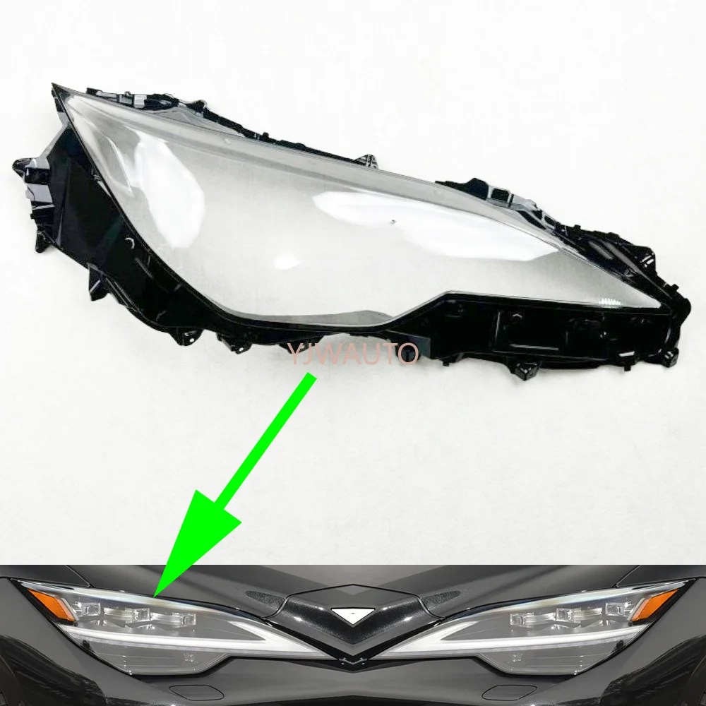 Фото Для Lexus LS XF50 Facelift 2020-2023 2024 2025 LS500 LS500h: Защитная крышка фары, линза передней фары, маска фары, корпус фары (автомобильный) №1