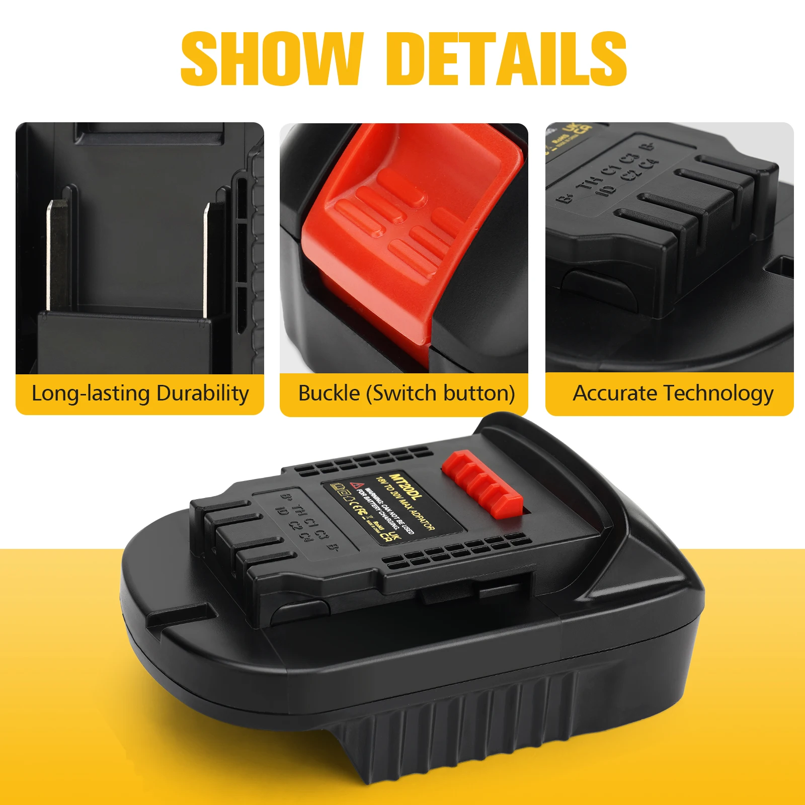 MT21DL Battery Adapter For Makita BL18 Series Battery Tool Convert To 18V Li-ion Battery For DeWalt 20V Power Tools Convertor
