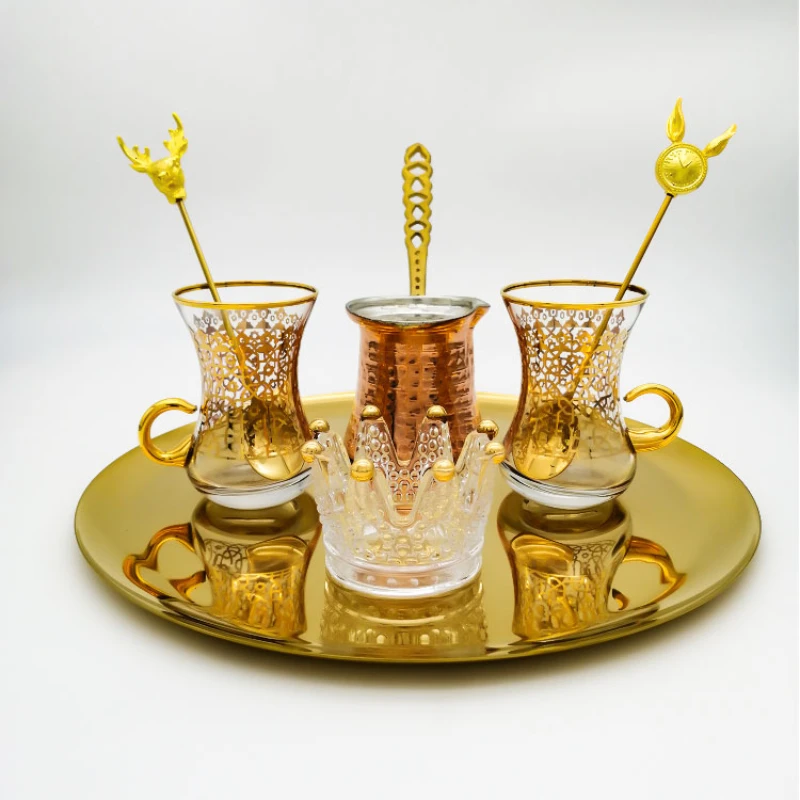 

Turkey Cup Glass Animal Head Creative Coffee Spoon Romantic Exotic Style Golden Creative Combination