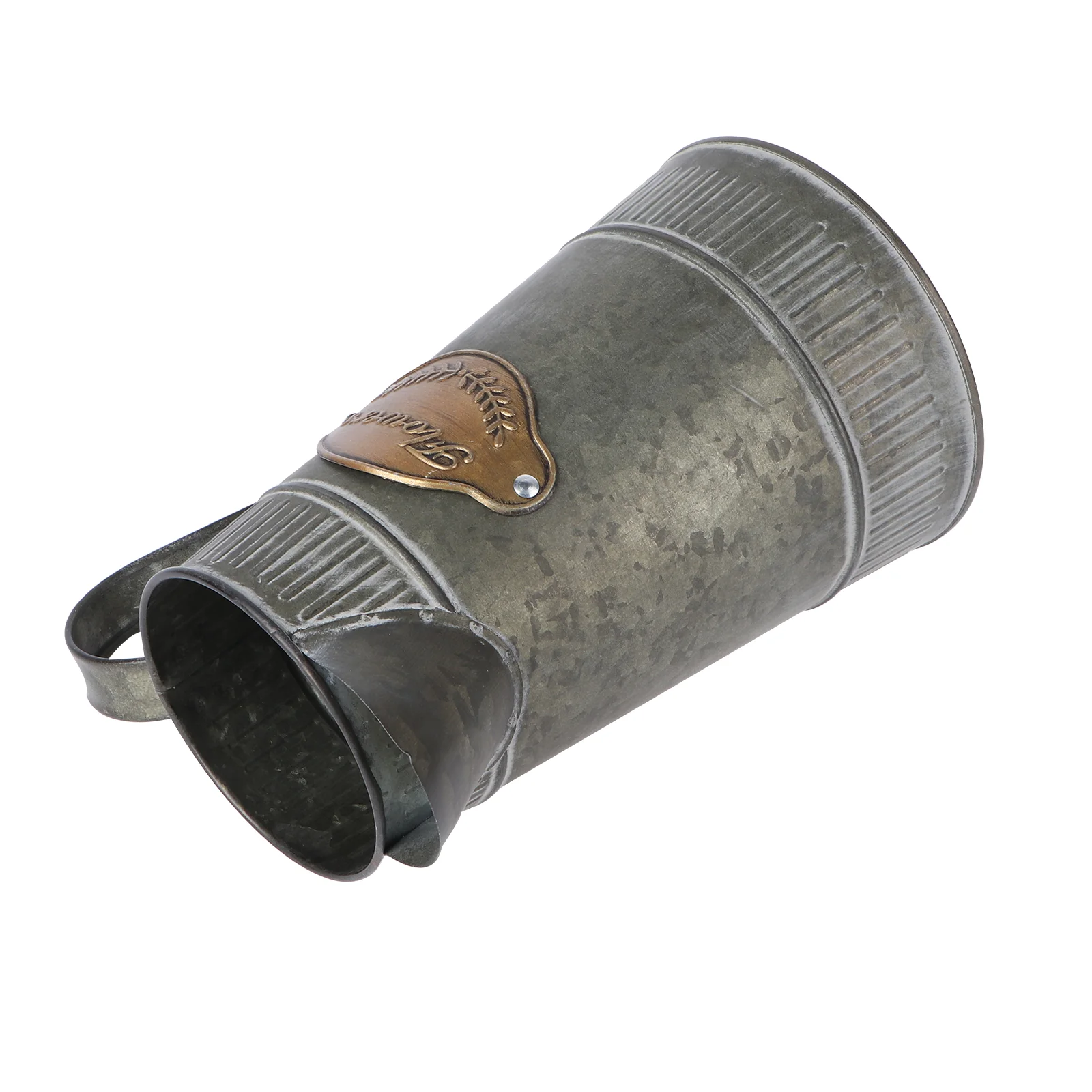 

Vintage Succulent Plant Pot Metal Pitcher Flower Holder Garden Decoration