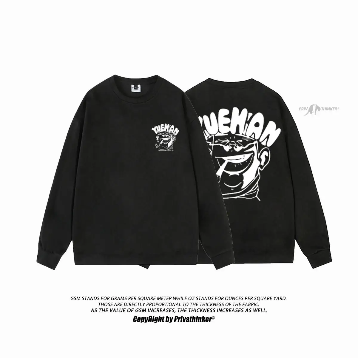

Privathinker Hip Hop Style Graphic Sweatshirt Women Hoodies Suede Long Sleeve Harajuku Unisex Oversize Male Tops Pullover