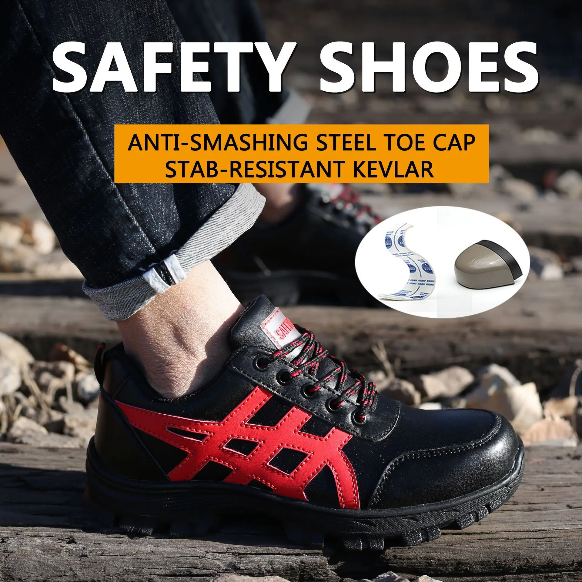 

Рабочие защитные ботинки со стальным носком и защитой от проколов, легкие дышащие кроссовки для мужчин и женщин, воздушные легкие ботинки