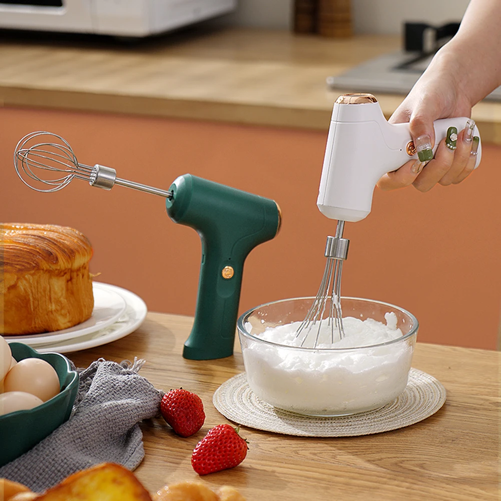 

2022 New Mini Mixer Electric Food Blender Handheld Egg Beater Automatic Cream Food Cake Baking Dough Mixer