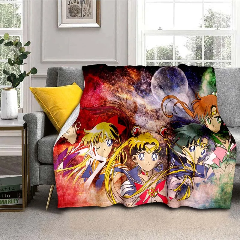 

Одеяло Moon Girl для кровати, тонкое Фланелевое летнее одеяло, охлаждающее одеяло с защитой от пиллинга, портативное одеяло для пикника