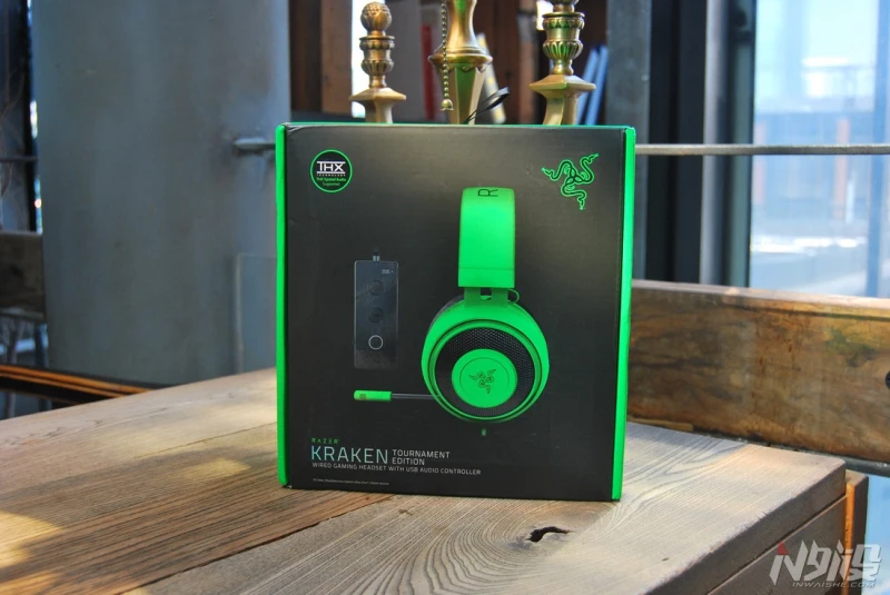 

Original Razer Kraken tournament edition gaming headset THX green 7.1 USB sound effects wired E-sports game headphone