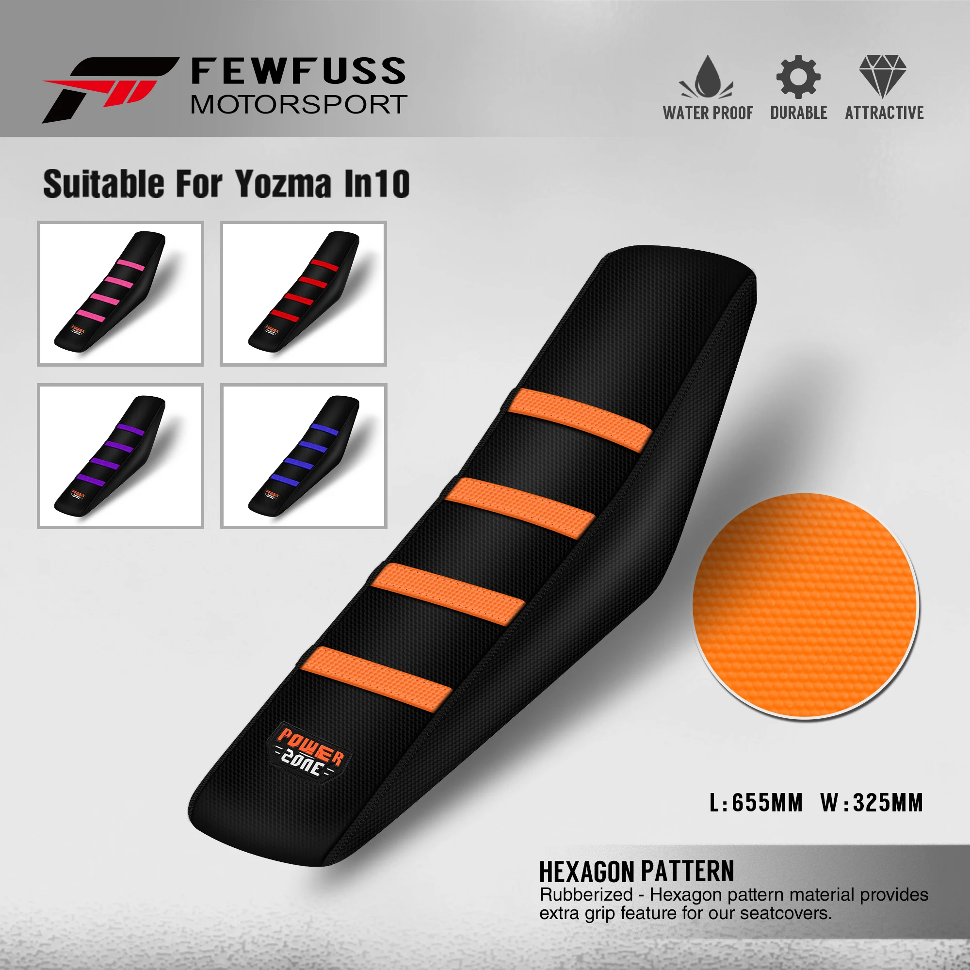 Фото Чехол-подушка для сиденья мотоцикла/электровелосипеда FEWFUSS для Yozma In10, водонепроницаемый, противоскользящий, аксессуары для сидений №1