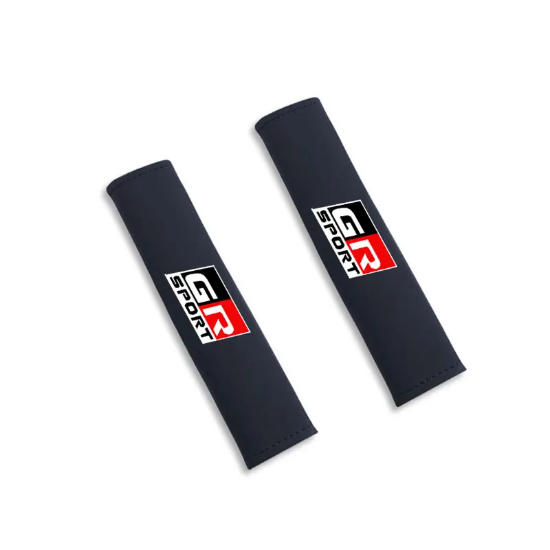 

Новые Наплечные ремни для автомобильных ремней безопасности, однотонные для Toyota GR Sport Gazoo Racing Yaris 86 Corolla Hilux, аксессуары для смартфонов выше