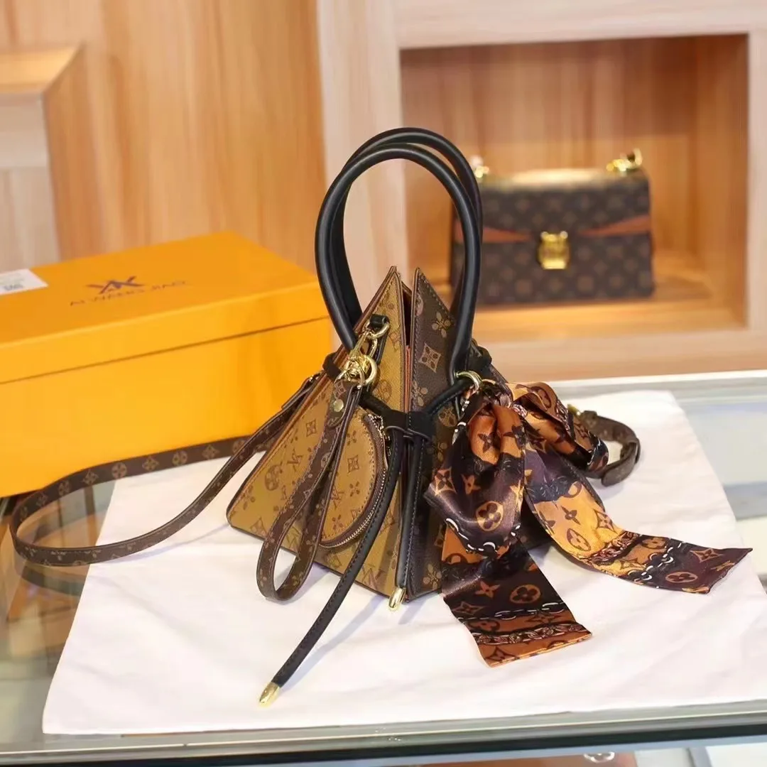 Сумка через плечо AIWANGJIAO новая сумка в виде пирамиды стильная и универсальная