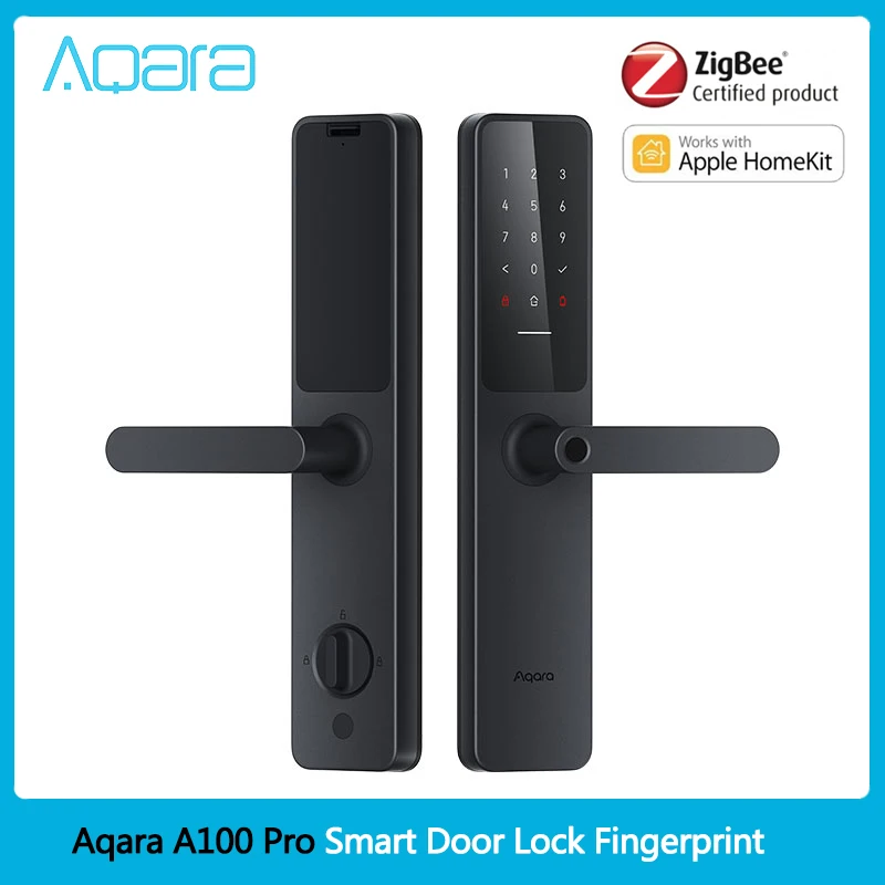 

Aqara A100 Pro Smart Door Lock Zigbee Fingerprint Unlock Bluetooth Password NFC Works With Apple HomeKit Intelligent Door Lock