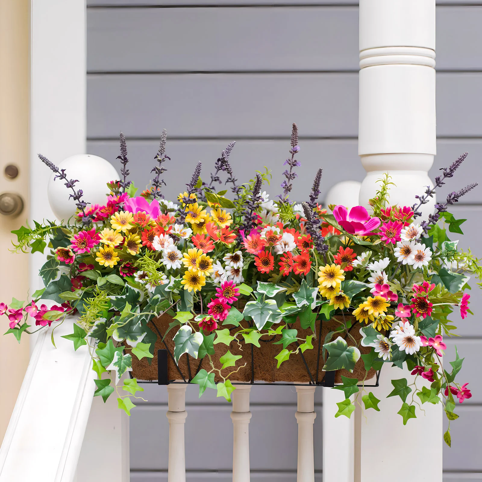 Вешалка для суккулентов держатель ограждения из кованого металла балкона