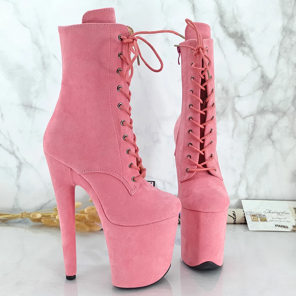 Leecabe Wine Red low Boots Extreme High Heels Devious Shoe Fetish Heels 8 Inch More Colors Sexy Exotic Pole Dance Booties