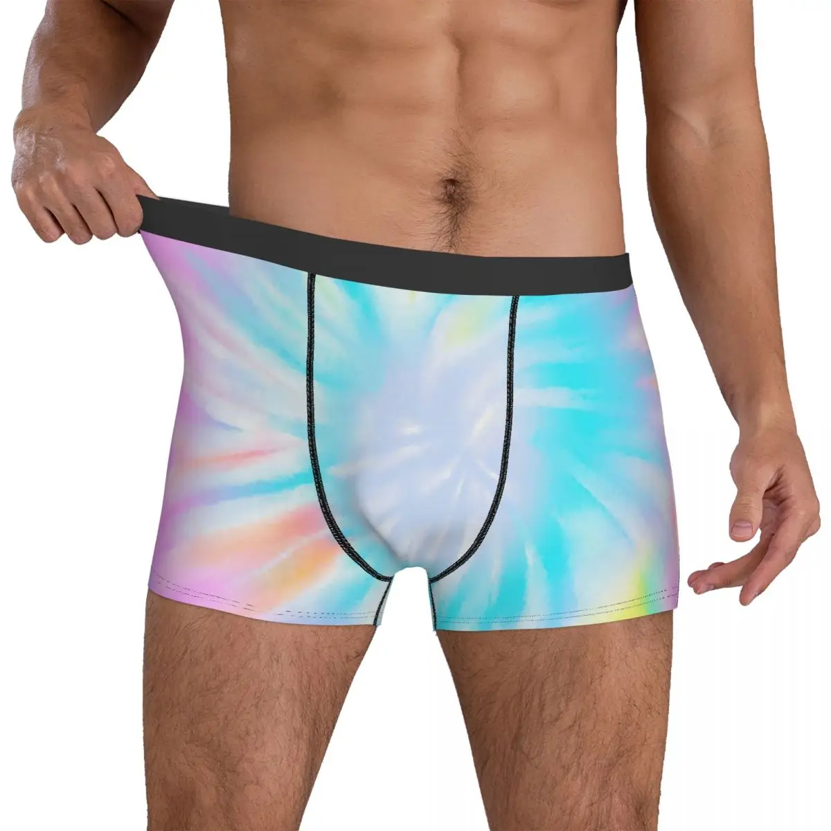 

Нижнее белье с цветным принтом Pastel Tie Dye, модные шорты на заказ, сексуальные мужские трусики