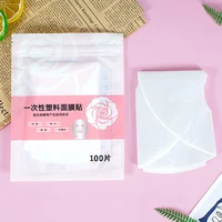 200pcs disposable plastic film skin care full face cleaner mask paper face nose stickers beauty salon facial beauty healthy tool