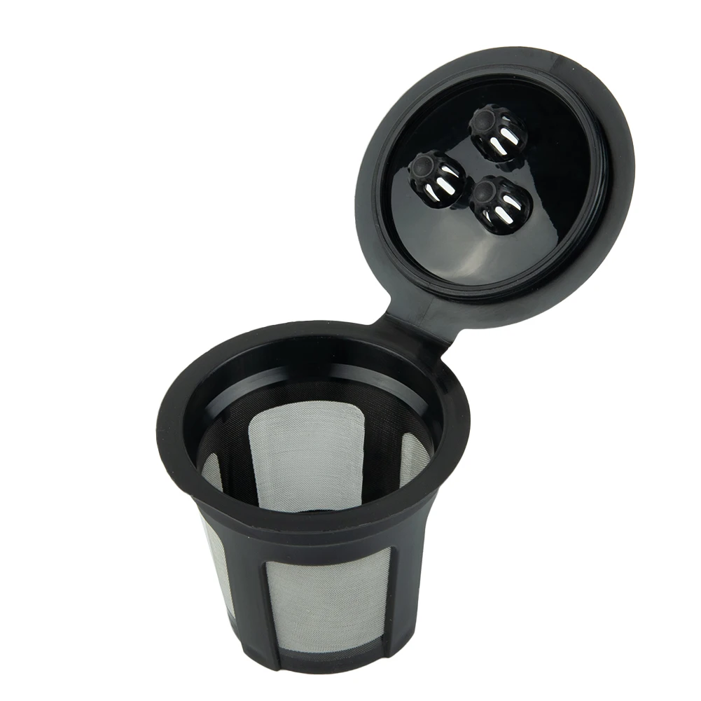 

Coffee Pods Coffee Filter Black Coffee Filter Cup Coffee Maker Accessories Coffee Maker Attachment Reusable K Cups