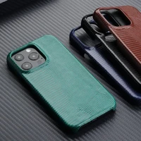 snake skin grain leather case for iphone 13 11 12 pro max 13 mini xr x xs max hard protection phone back cover