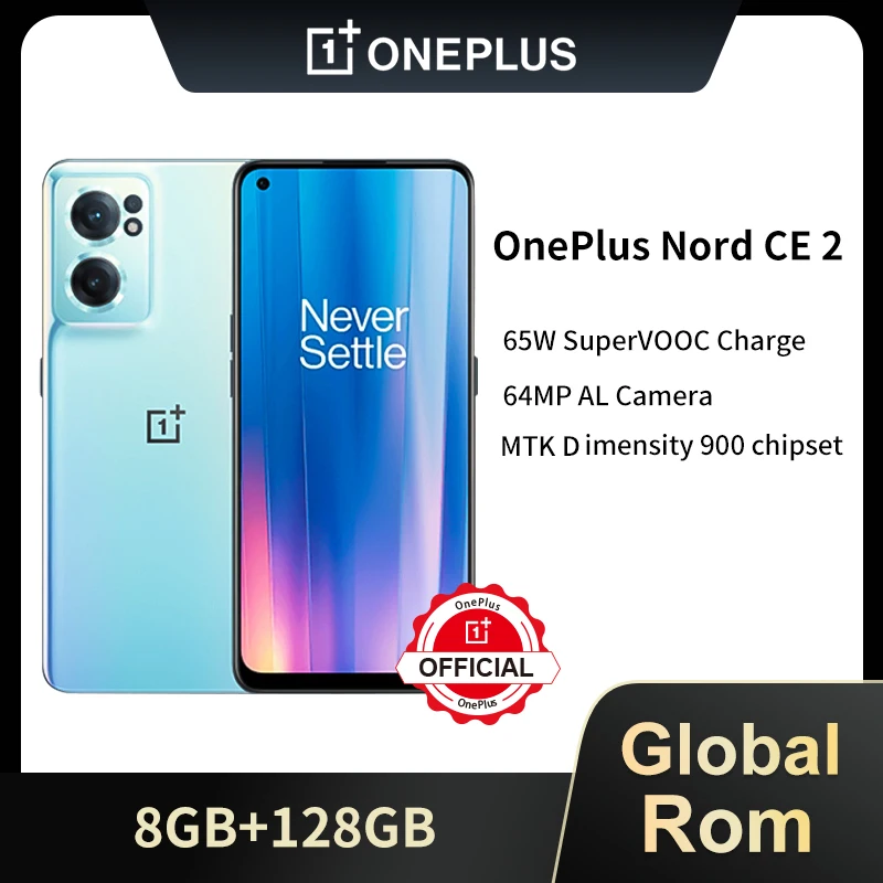

Смартфон глобальная версия OnePlus Nord CE 2 CE2, 8 + 128 ГБ, 65 Вт, быстрая зарядка, 900 дюйма, Android, 64 мп