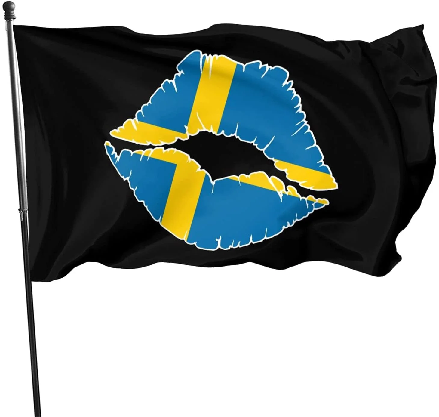 

Sweden Flag Swedish Flag Lips Flag Outdoor Flag Home Flag House Flag Garden Flag Decorative 3x5 Polyester