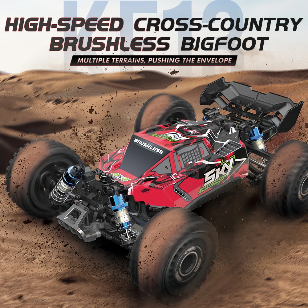 Mjx 16207 Kf13 4wd Высокоскоростной 70 Км/ч Rc Monster Truck С Функцией Дистанционного Управления