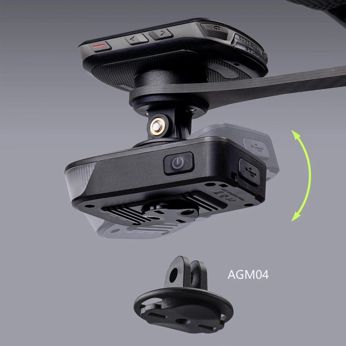 Адаптер RAVEMEN AGM03 Gopro, кронштейн для крепления велосипеда для RAVEMN FR500FR300FR160 с подсветкой ниже нейлонового крепления для велосипедного компьютера (art.: 3920d02edcaa4) - 3920d02edcaa4