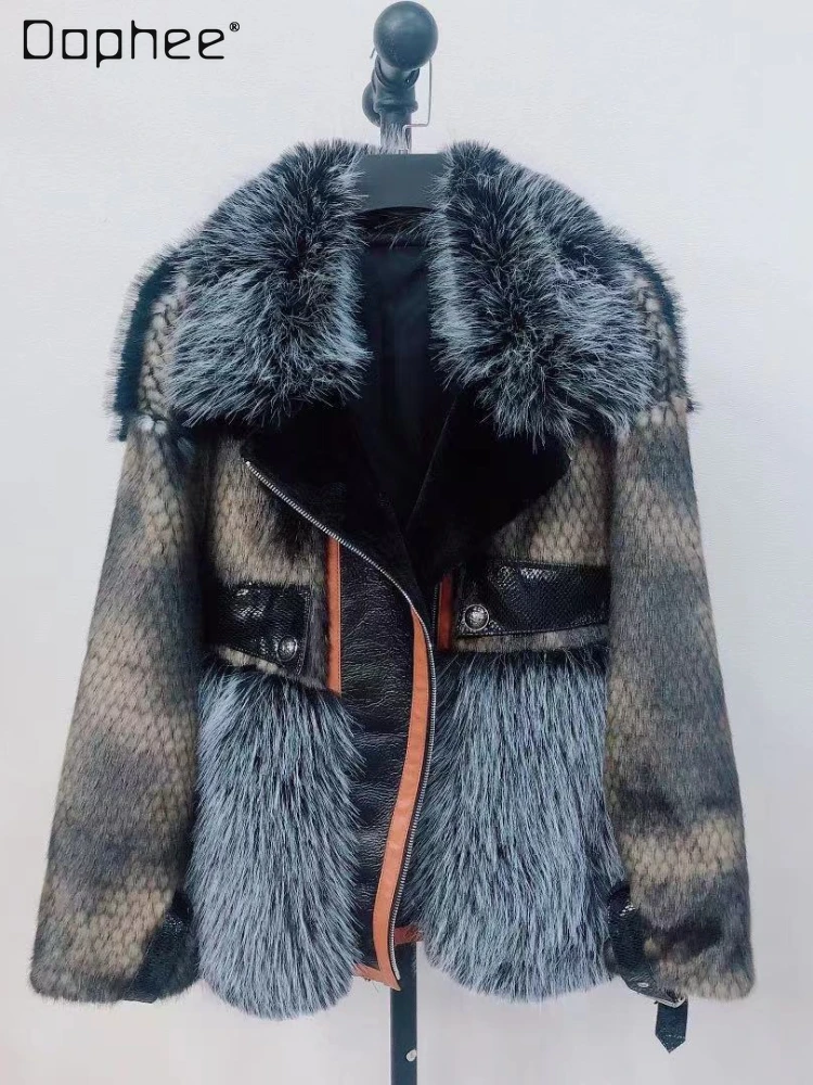 Overcoat Female Clothing 2022 New Leisure Artificial Fur Coat Women's Fur Lamb Wool Mid-length Coats Jaqueta Feminina Inverno