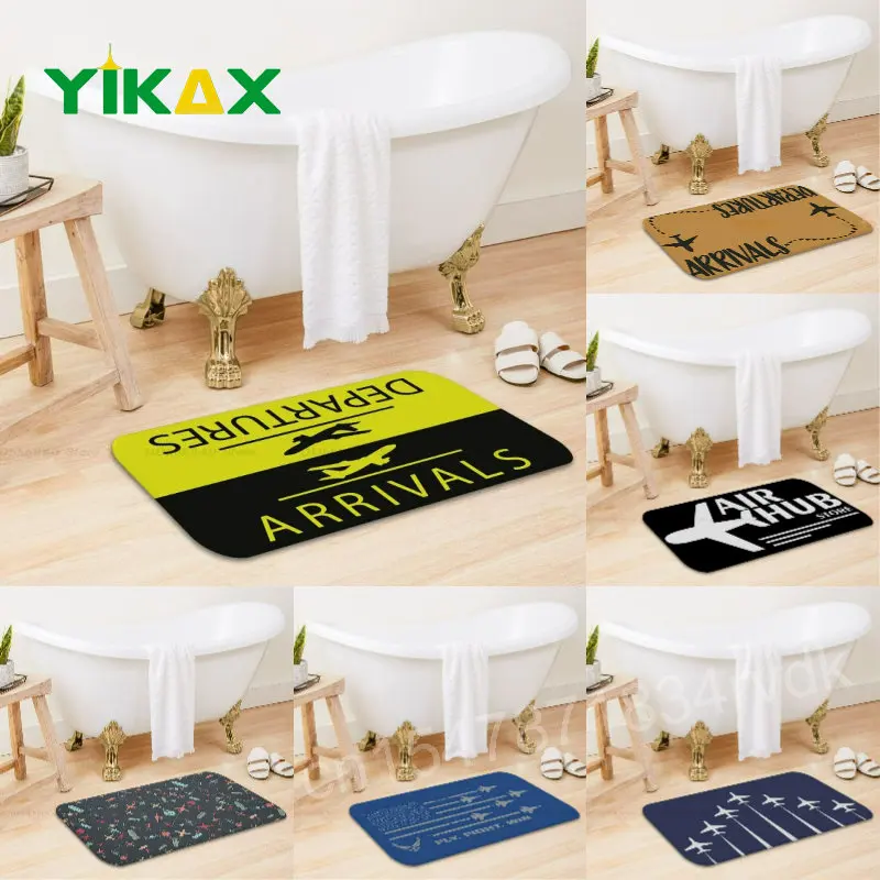 

Aircraft Aviation Mat Departures Arrivals Exit Carpet Door Home Bedroom Balcony Anti-Slip Rug Living Room Bedside Area Doormat