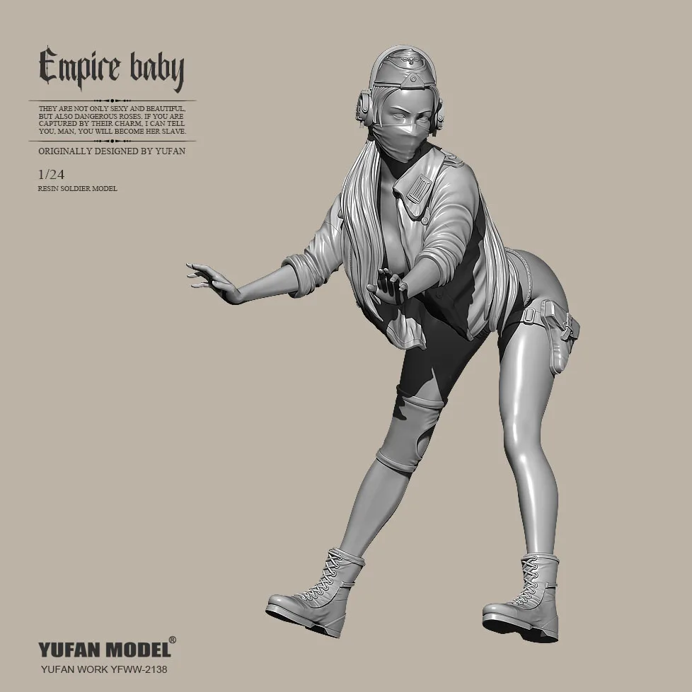 

YUFAN MODEL Resin model kits figure beauty colorless and self-assembled YFWW-2138