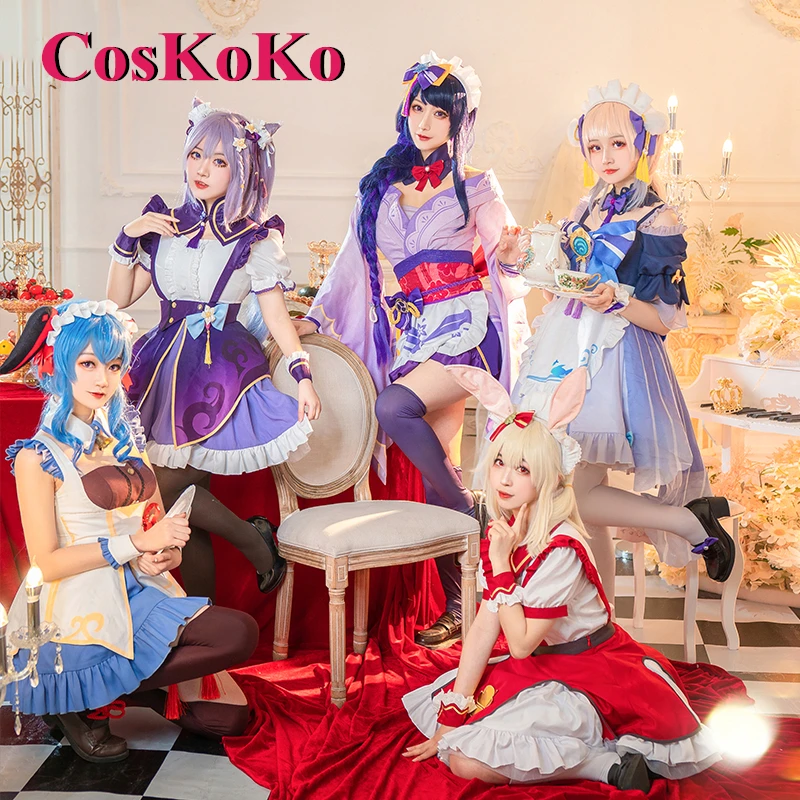 [В наличии] костюм coskoko Raiden Shogun для косплея аниме-игры Genshin ударопрочный