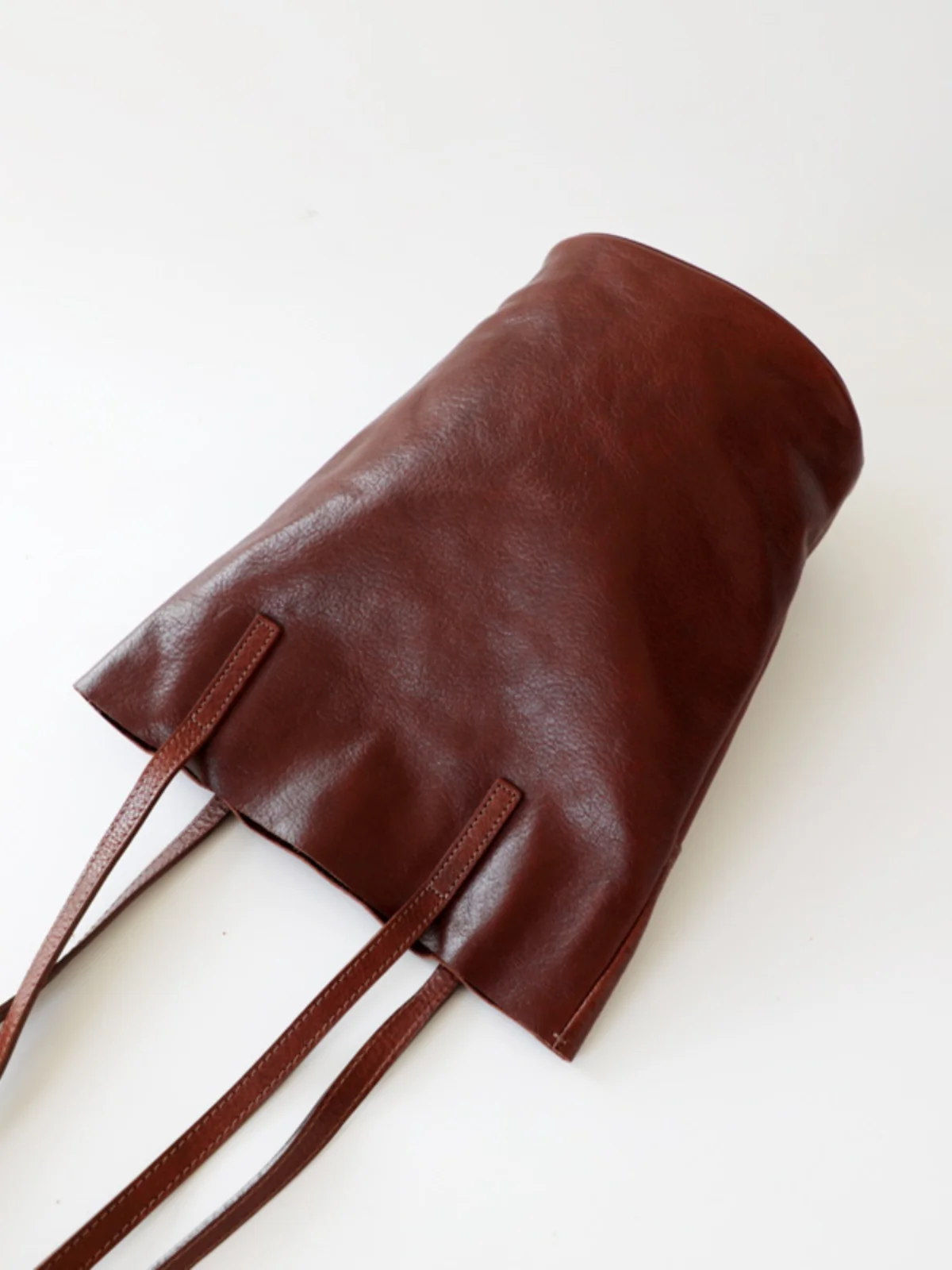 Myuren Top Layer Soft Cowhide Bucket Bag Genuine Leather Design 2024 New Retro Artistic Shoulder Tote