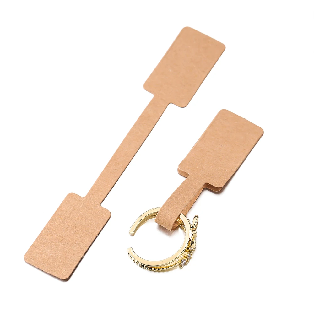 Прямоугольные ценники для ювелирных изделий, бумага