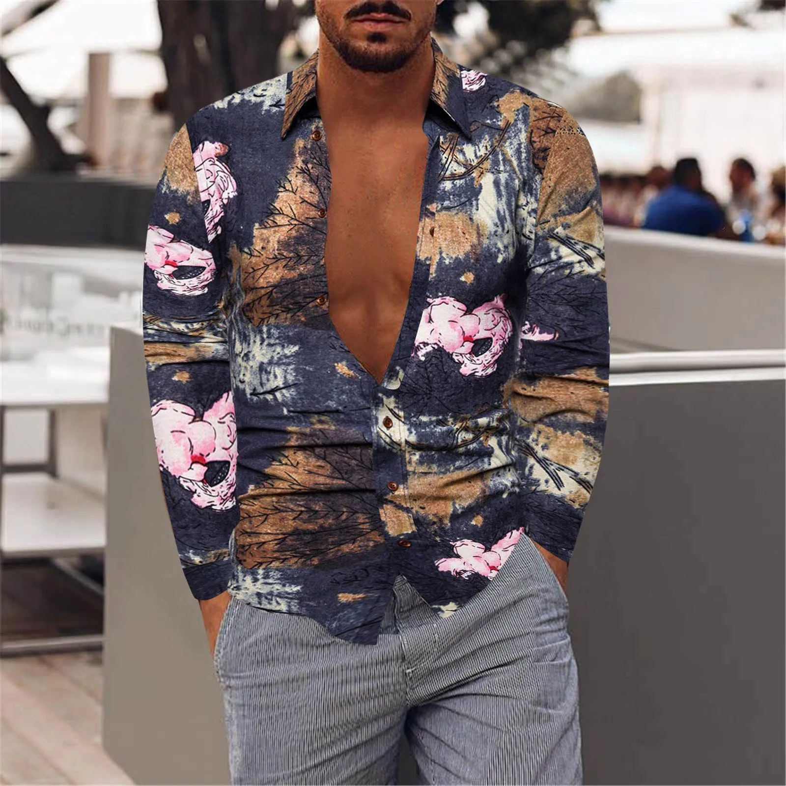 

Size Linen Fashion Men's Cotton Lapel And Shirt Long-Sleeved Casual Shirts Workout Short Sleeve Shirt