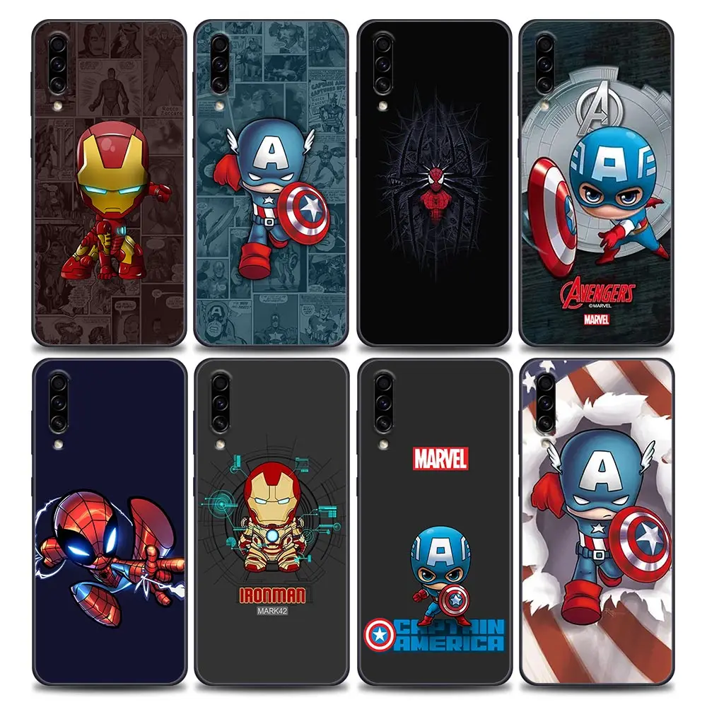 

Marvel Captain America Iron Spider Man Phone Case for SamsungA10 e S A20 A30 A30s A40 A50 A60 A70 A80 A90 5G A7 A8 2018 Silicone