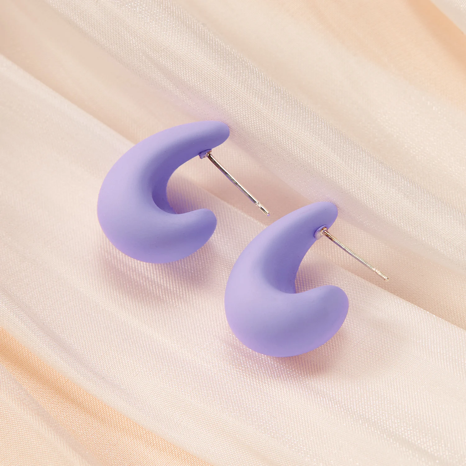 Классические серьги-гвоздики для женщин акриловые серьги ярких цветов синего и